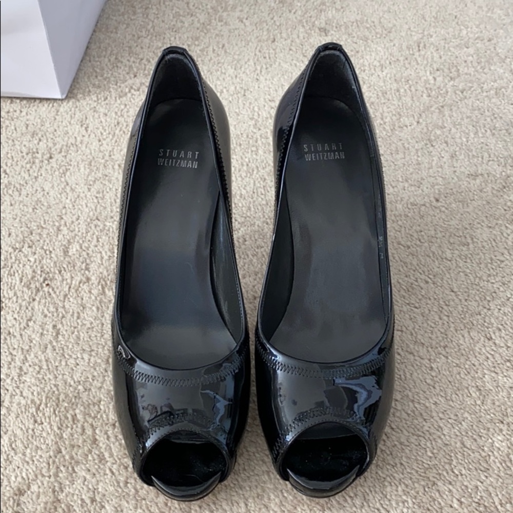 Stuart Weitzman black black patent leather size9.5